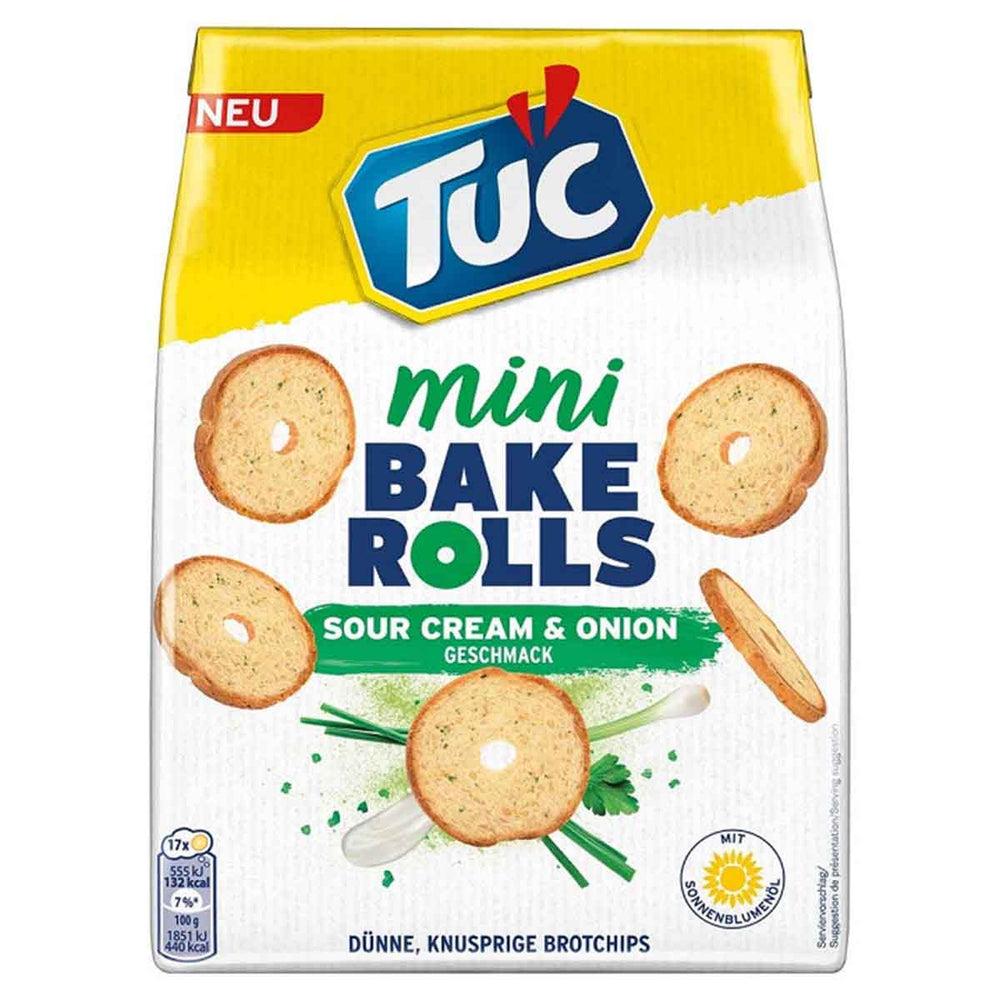 TUC Mini Bake Rolls Sour Cream & Onion 150 g