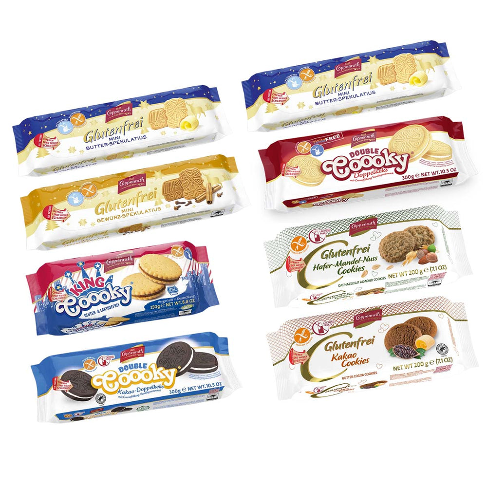 Coppenrath glutenfreies Sortiment - Probierpaket 8 Artikel 1,7 kg