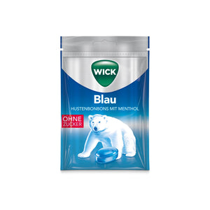 Wick Blau ohne Zucker Menthol 72 g