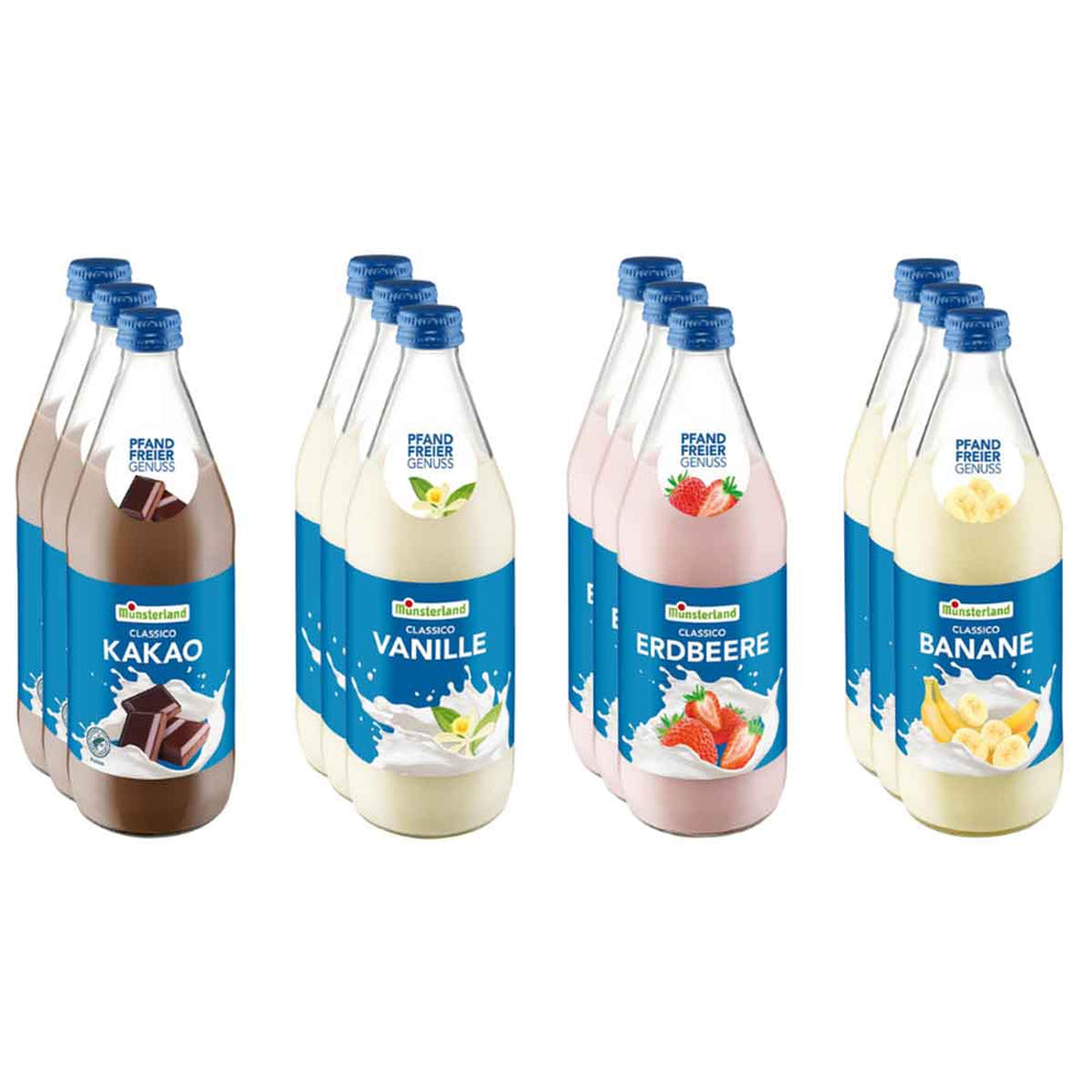 Münsterland Milch-Mix Probierpaket (12 x 0,5 l)