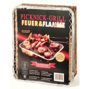 Picknick Grill Feuer & Flamme ca. 32x25cm