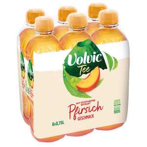 Volvic Schwarzer Tee Pfirsich Geschmack 750 ml