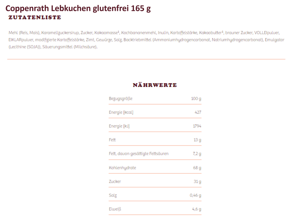Coppenrath glutenfreies Sortiment - Probierpaket 8 Artikel 1,665 kg