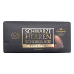 Schwarze Herrenschokolade Edelbitter 60% Kakao 100 g