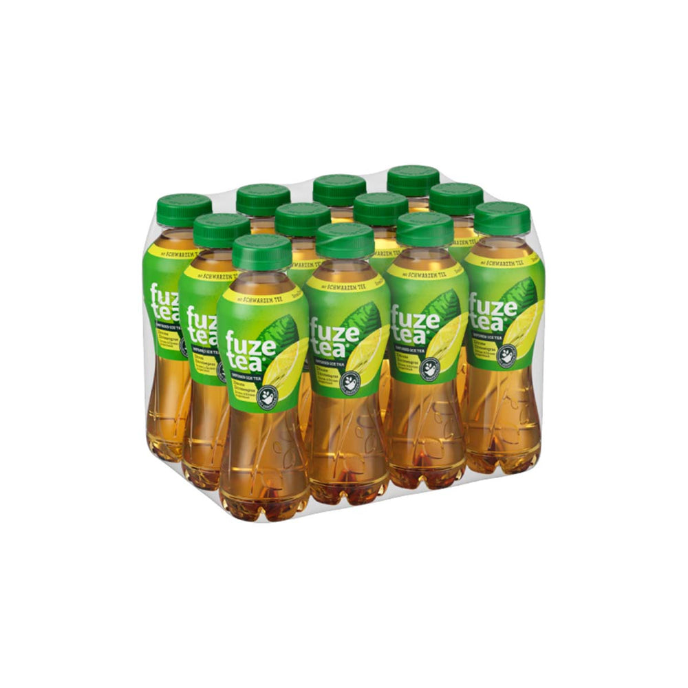 Fuze Tea Schwarzer Tee Zitrone (Zitronengrasgeschmack) 12 x 400 ml