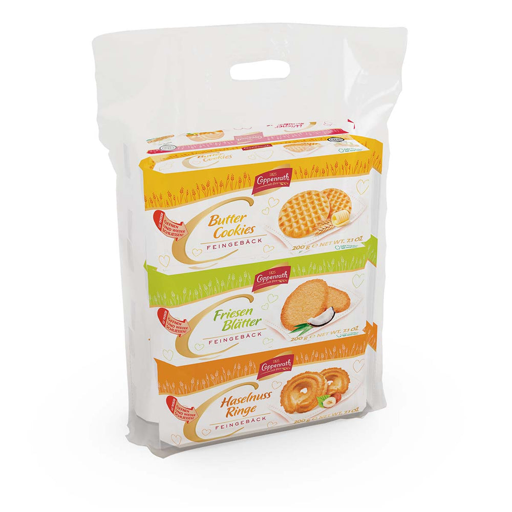 Coppenrath Tragetasche Hausgebäck 6fach sortiert 1 x 6 x 200 g