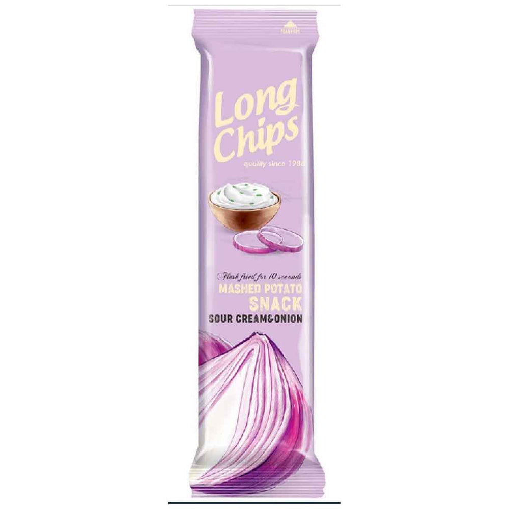 Long Chips Sour Cream & Onion Kartoffelsnack 75  g