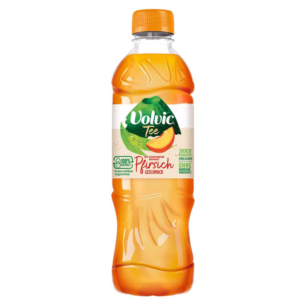 Volvic Schwarzer Tee Pfirsich Geschmack 750 ml