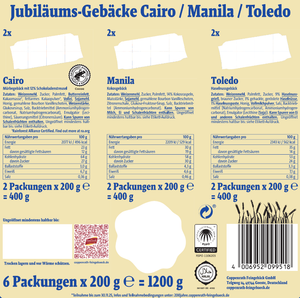 Coppenrath Feingebäck Jubiläumsdose 1,2 kg (1 Dose + 6 x 200 g)