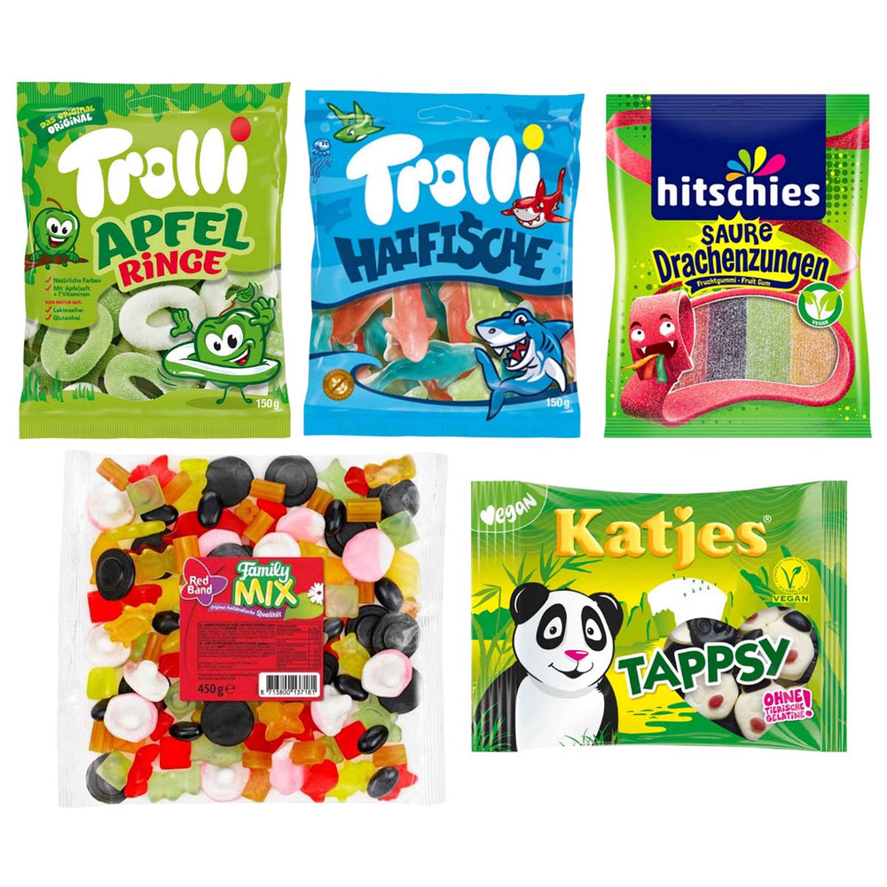 Probierpaket Fruchtgummi 5 Tüten 1 kg