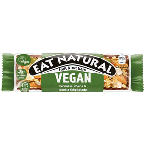 Eat Natural fruit & nut bars Vegan - Erdnüsse, Kokos & dunkle Schokolade 40 g