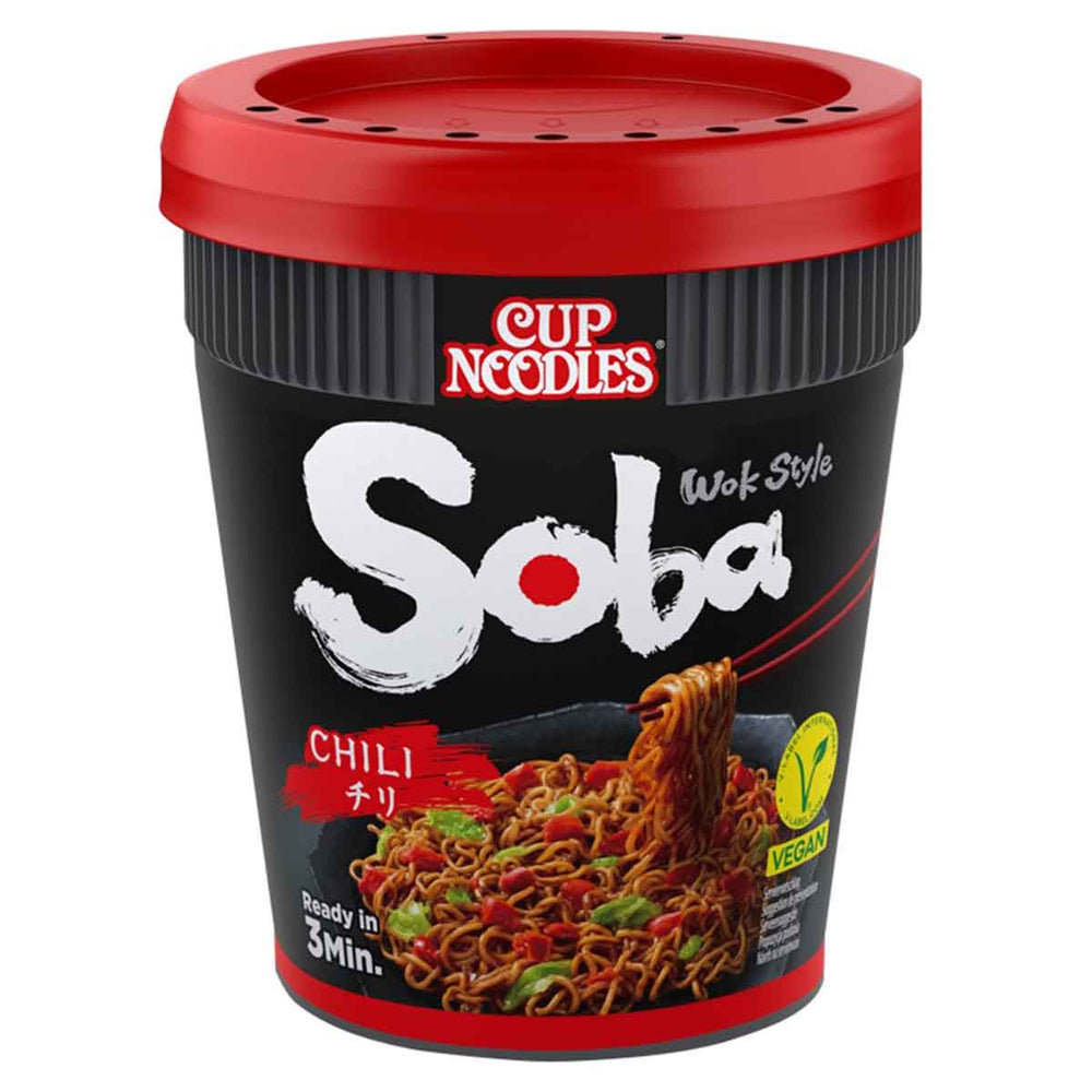 Nissin Soba Cup Noodles Chili 8 x 92 g