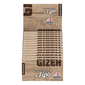 Gizeh Brown King Size Slim plus Tips