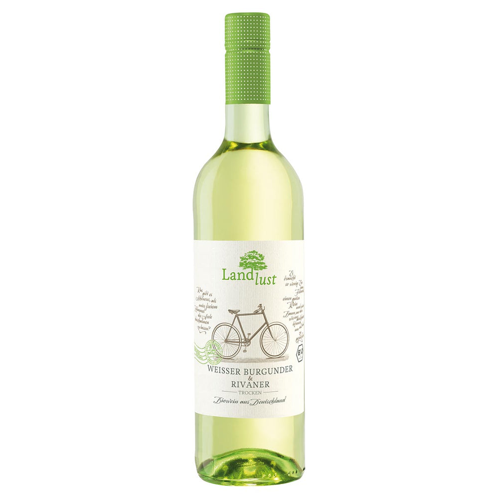 Landlust Bio Vegan Weißer Burgunder/Rivaner QbA trocken 750 ml