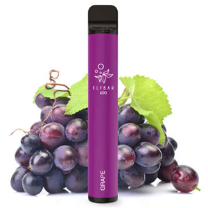 Elf Bar 600 Grape E-Shisha 0mg