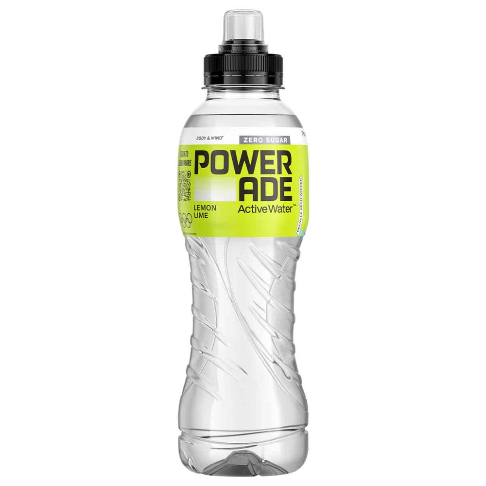 Powerade Active Water ZERO Lemon Lime 500 ml