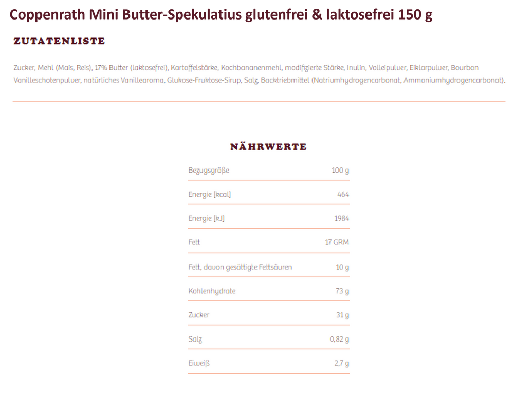 Coppenrath glutenfreies Sortiment - Probierpaket 8 Artikel 1,665 kg