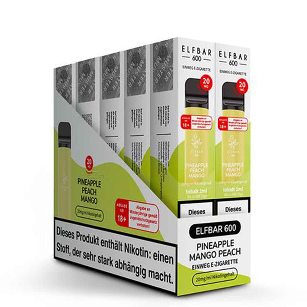 Elf Bar 600 Pineapple Peach Mango E-Shisha (20mg Nikotin)
