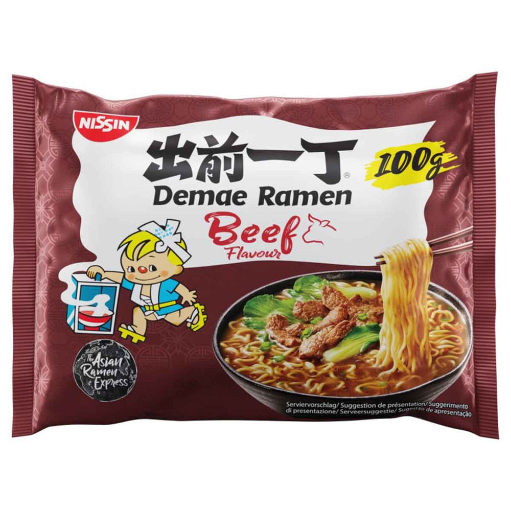 Nissin Demae Ramen Beef Instantnudeln 10 x 100 g