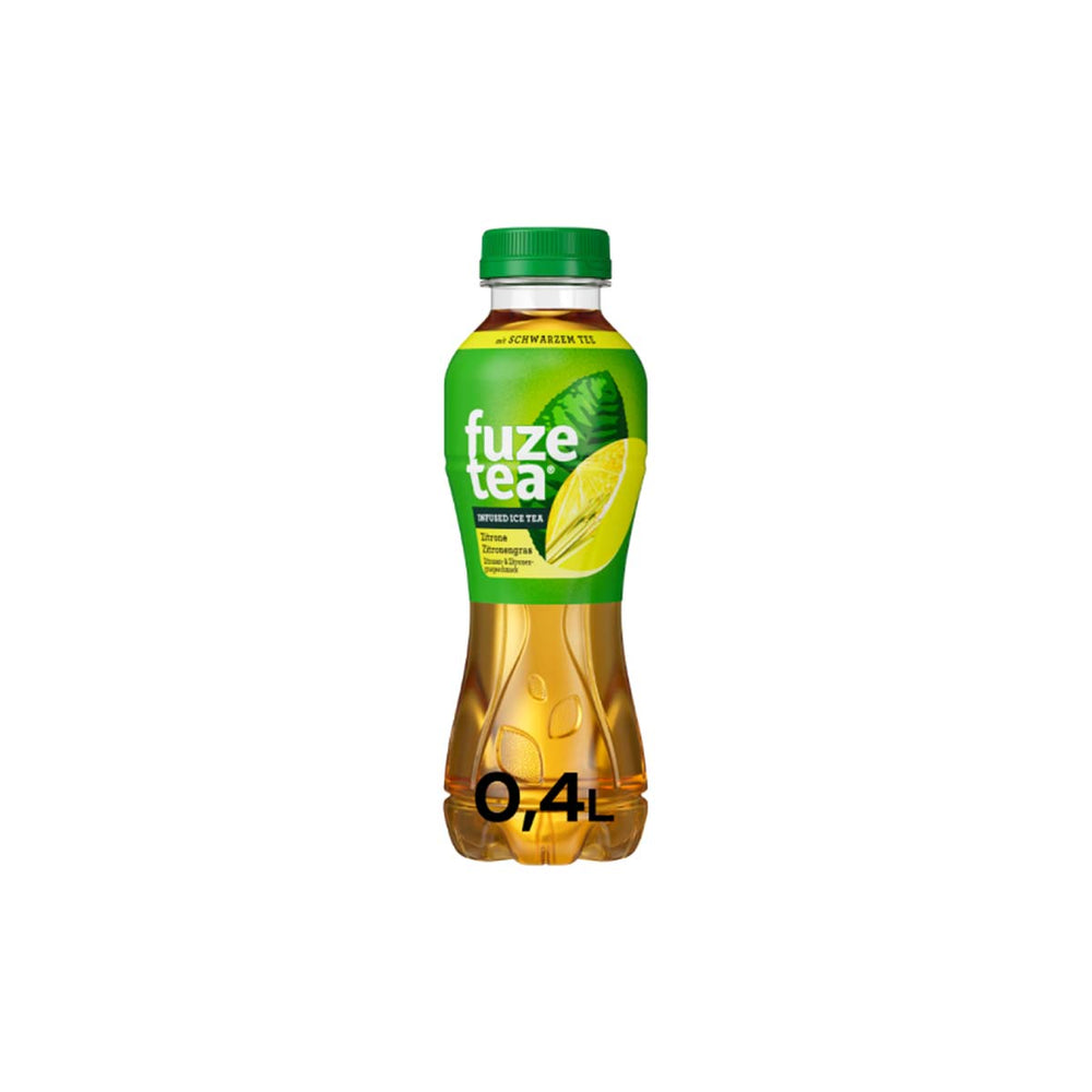 Fuze Tea Schwarzer Tee Zitrone (Zitronengrasgeschmack) 12 x 400 ml