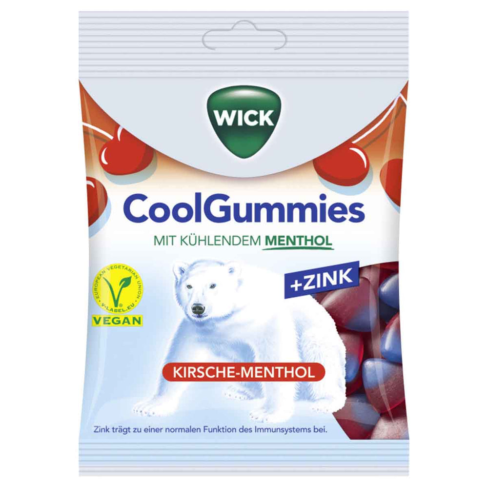 Wick CoolGummies Kirsche-Menthol 90 g