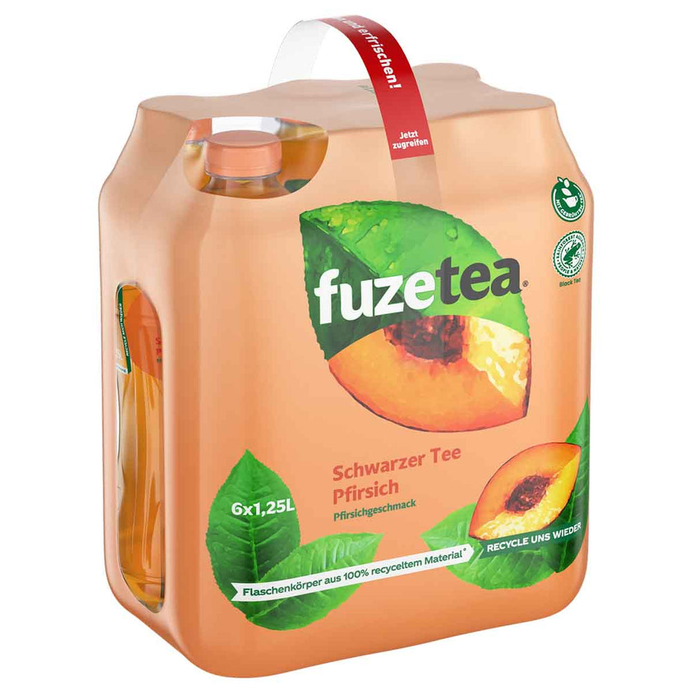 Fuze Tea Schwarzer Tee Pfirsich 1,25 l