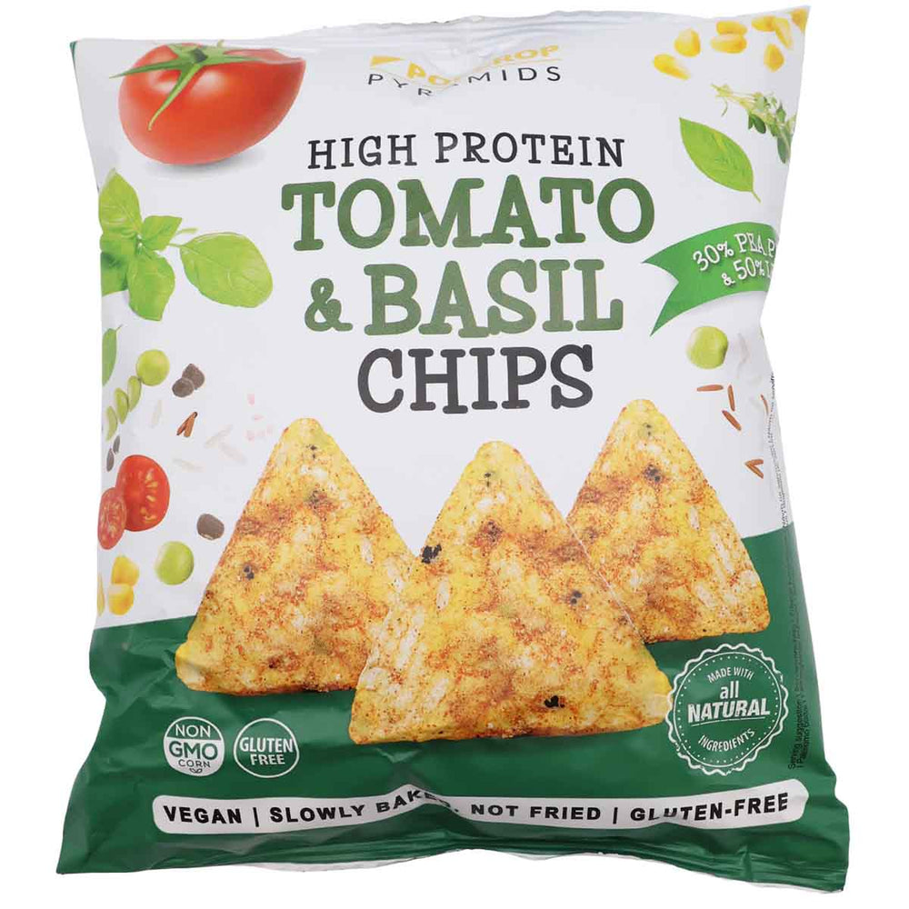 Popcrop High Protein Chips Tomato & Basil 60 g