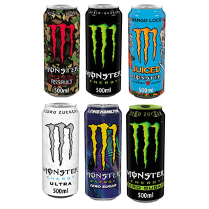 Monster Energy Probierpaket (6 x 0,5 l) + 1 GRATIS