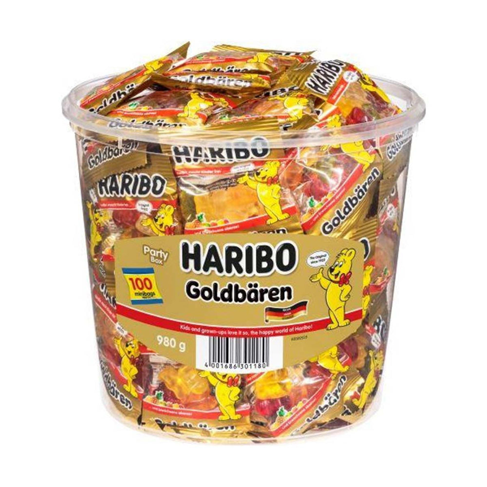 Haribo Goldbären Minibeutel Partybox 980 g