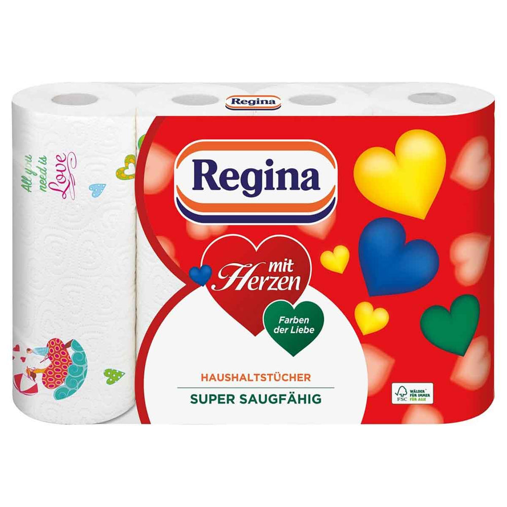 Regina Küchenrolle mit Herzen 4 x 45 BLT