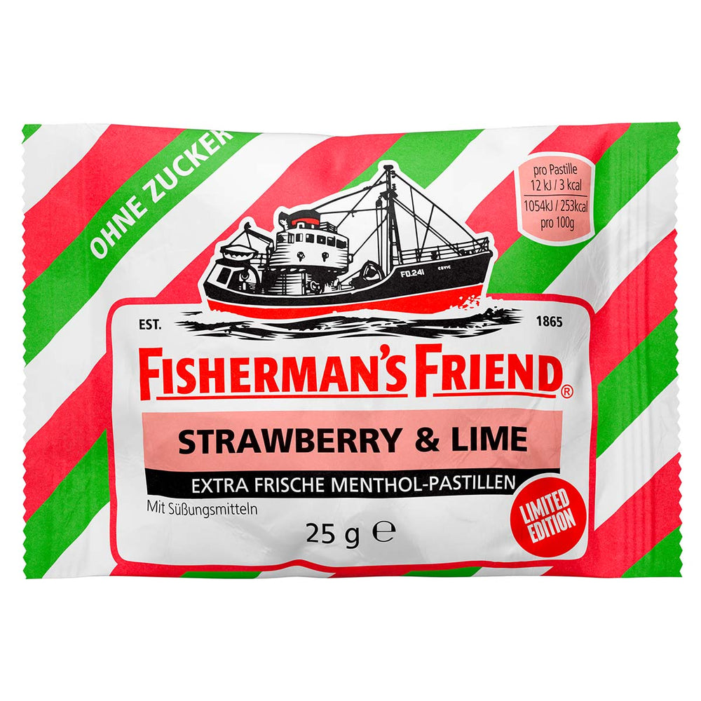 Fisherman´s Friend Strawberry & Lime ohne Zucker 24 x 25 g