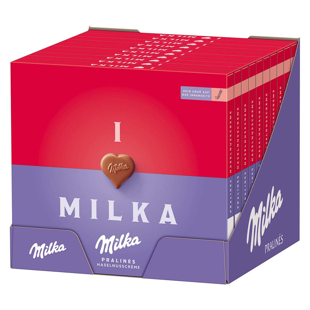 Milka *I love Milka* Pralinés Haselnusscrème 110 g