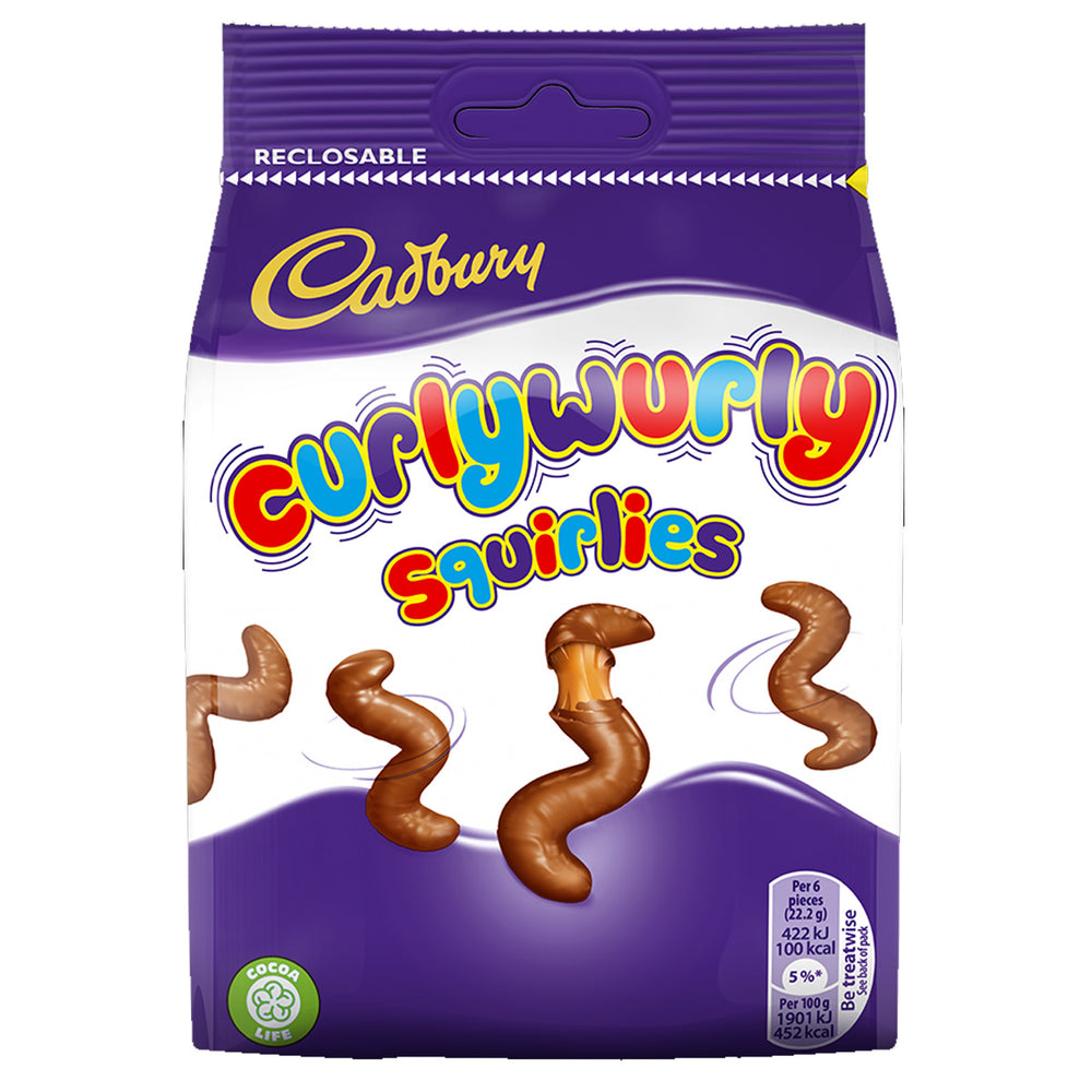 Cadbury Curly Wurly Beutel