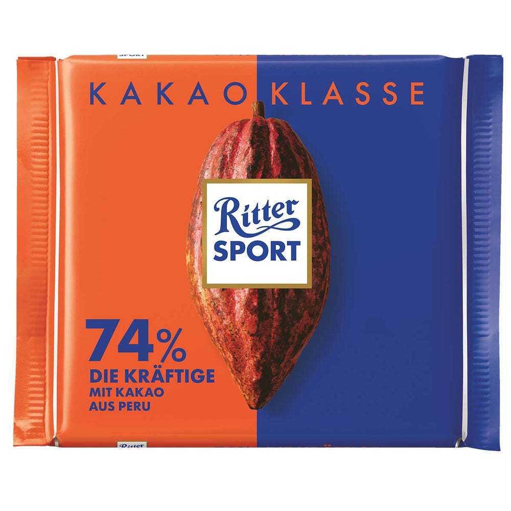 Ritter Sport Kakao Peru - die Kräftige 74% 100 g